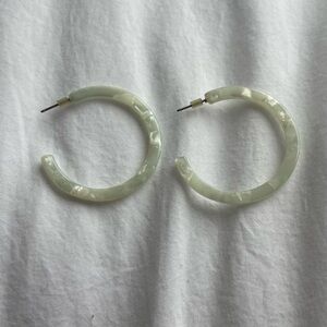 Resin Hoop Earrings
